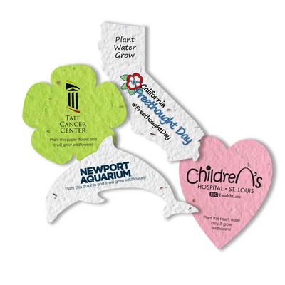 Seed Paper Printed Shapes, Small