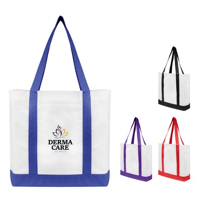 Non-woven Tote Bag With Trim Colors
