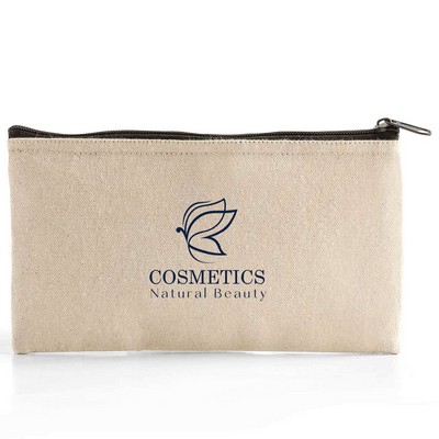 Cotton Canvas Cosmetic Pouch