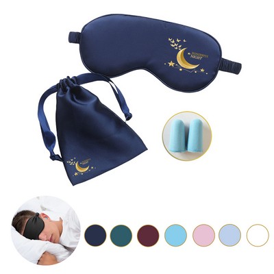 Silky Soft Sleep Mask Eye Shade with Pouch Bag Set