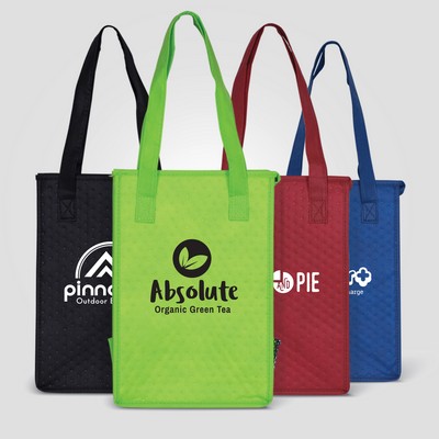 Cross Country - Non-Woven Insulated Lunch Tote Bag - Silkscreen